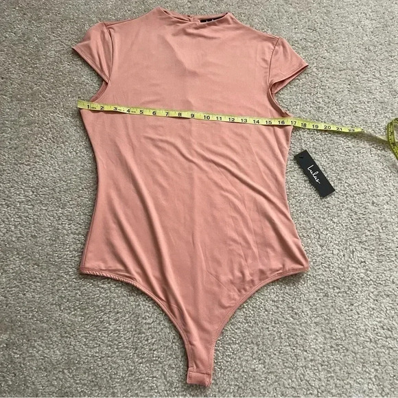 Lulus Bodysuit “NWT” Peach Women’s Size Large Style# VT2950 - Picture 15 of 16